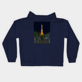 Tokyo Tower (Night) Kids Hoodie